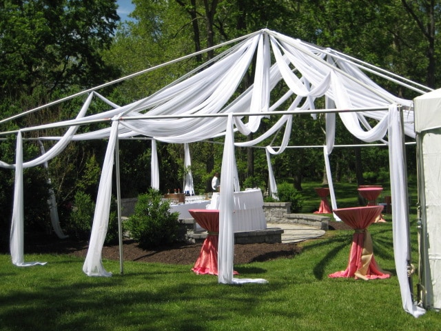 Custom Tent Draping Call for Pricing