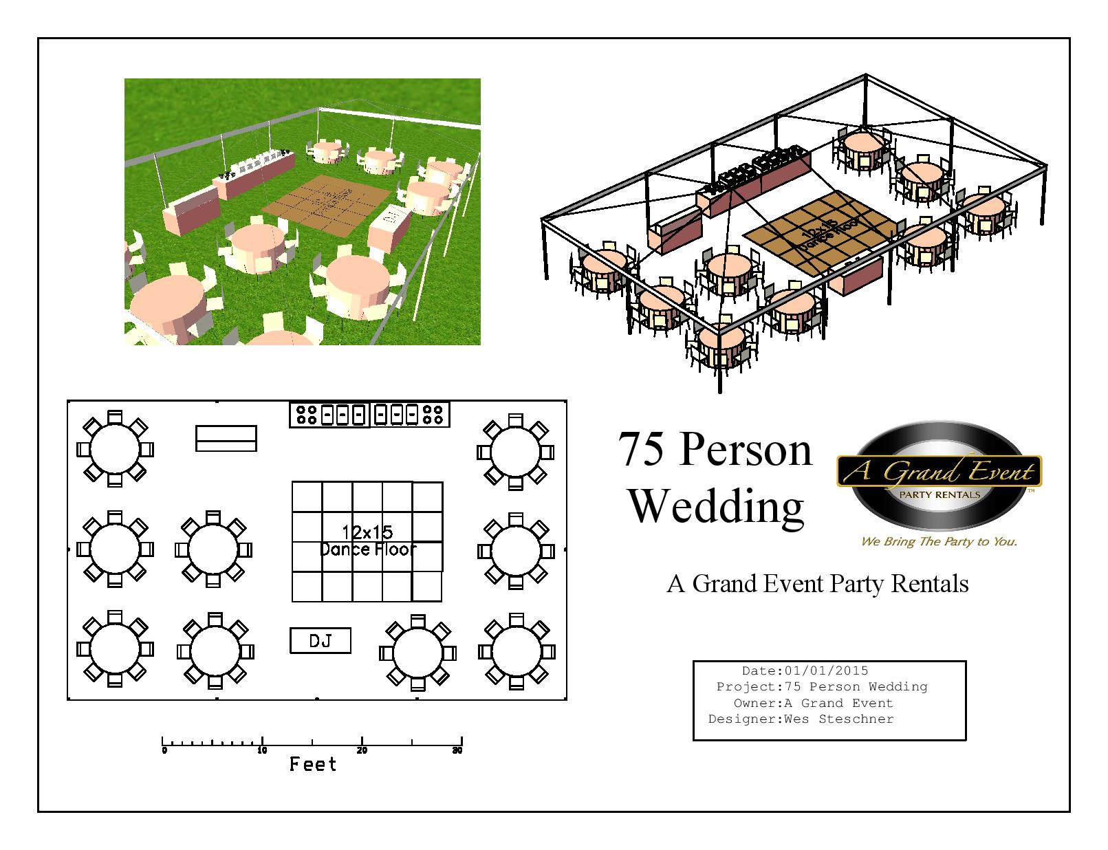 8 person round table wedding