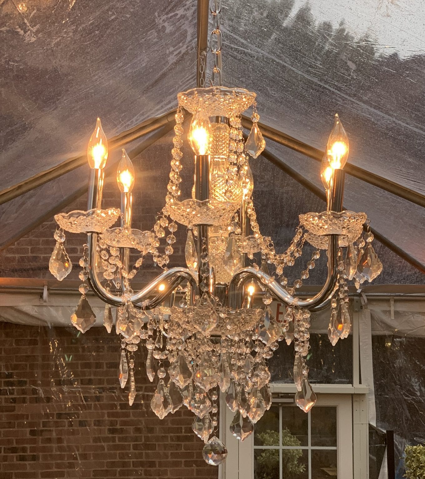 Crystal Tent Chandelier A Grand Event Tent & Event Rentals