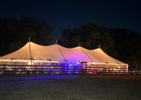 Sailcloth with Clear walls and Twinkle Lights3